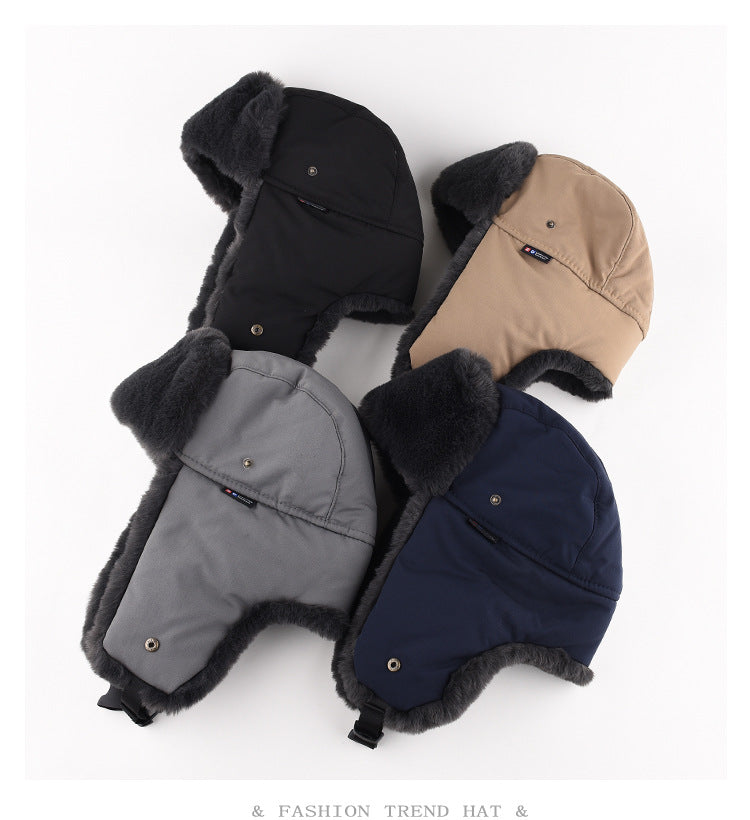 Men's Waterproof Fleece Lei Feng Winter Hat