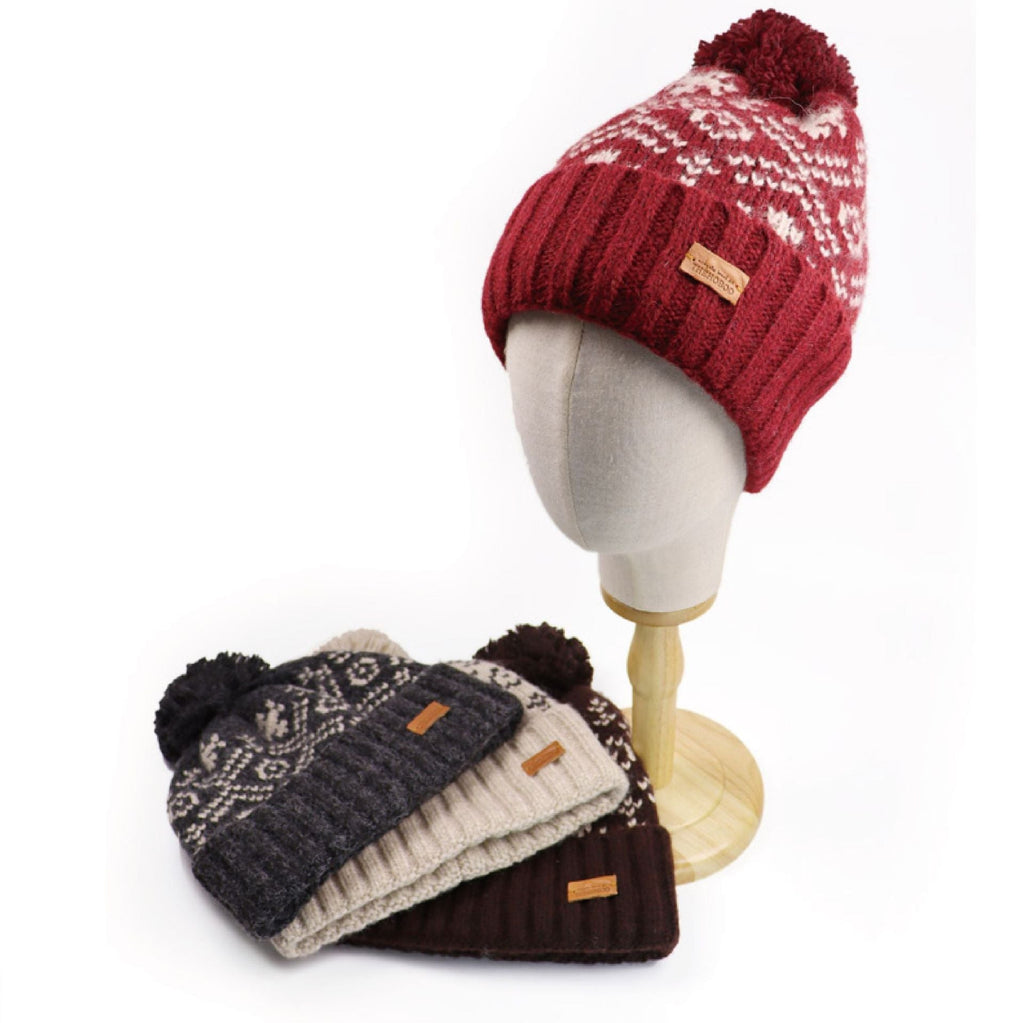 Cozy Korean Red Wool Hat: Ear Protection & Winter Warmth