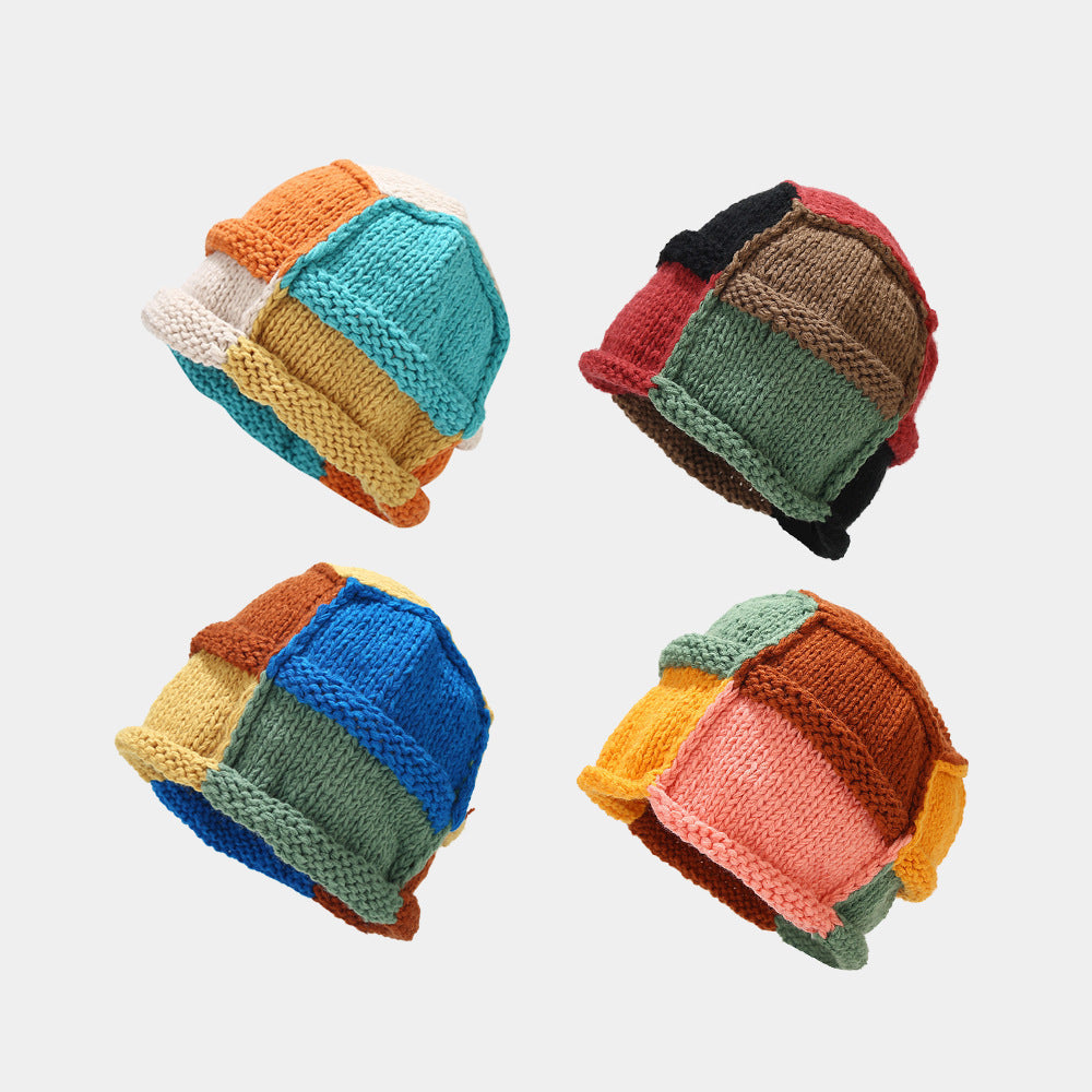 Japanese Knit Earflap Hat - Cozy Contrast Wool