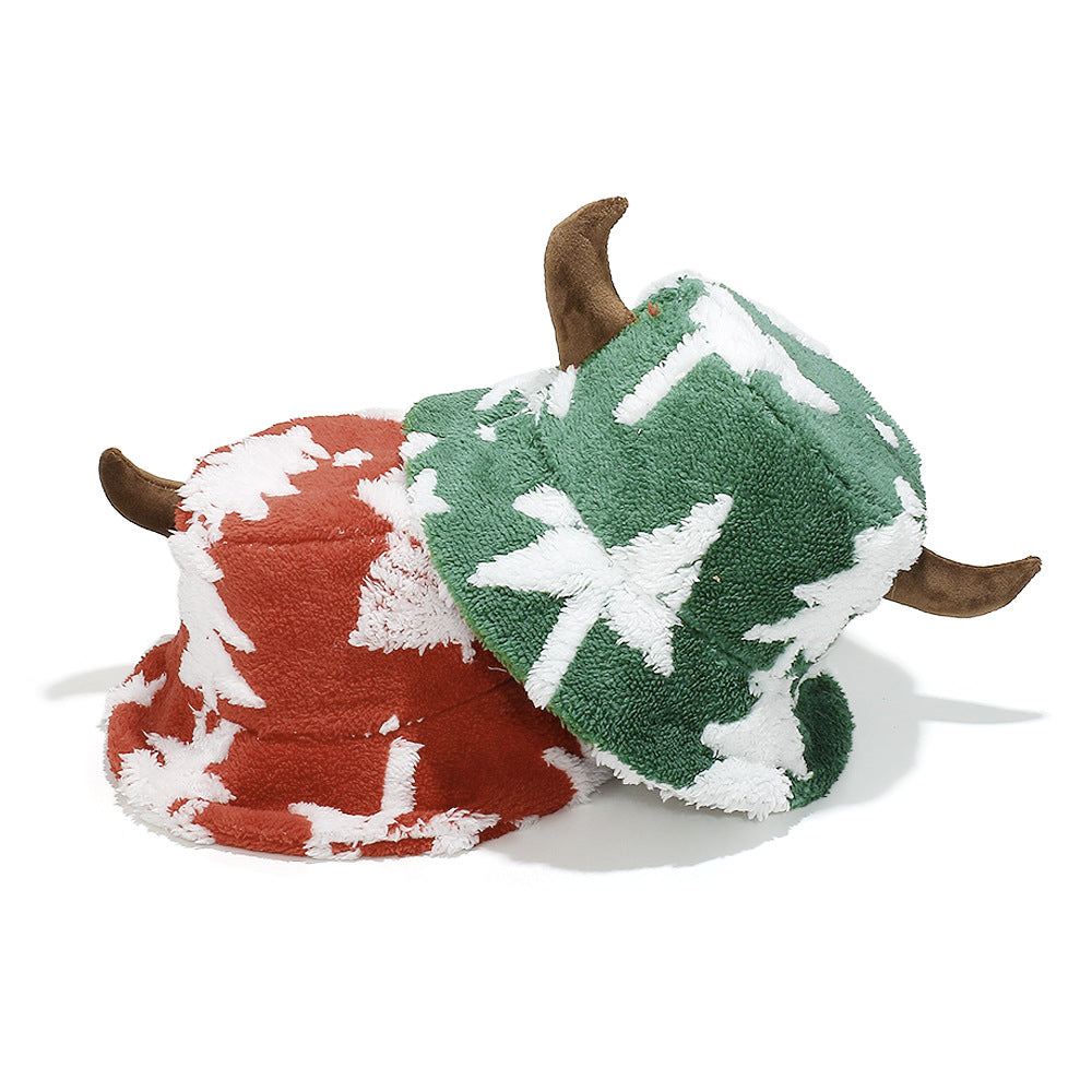 Christmas Tree Horn Beanie - Cozy & Cute Winter Hat
