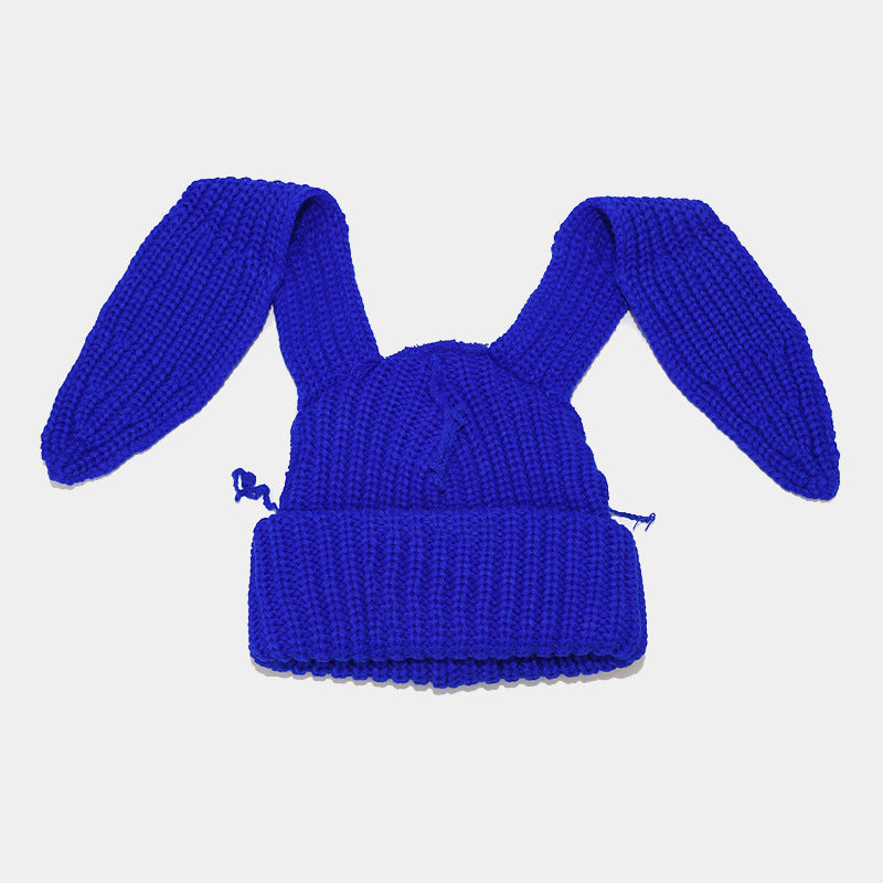 Cute Rabbit Ear Knit Hat for Cozy Winter Warmth