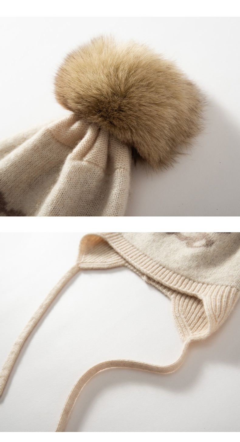 Cozy Kids' Cashmere Hat - Warm Ear Protection