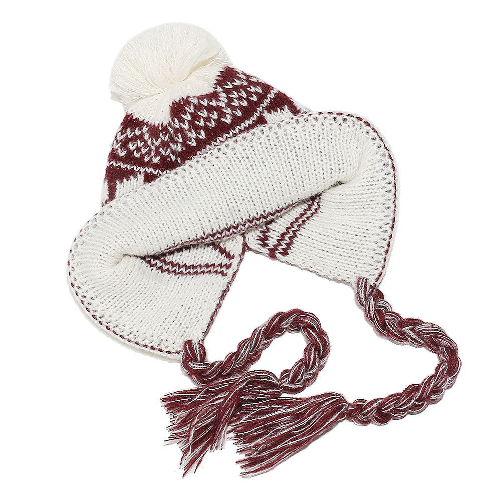 Fair Isle Ear Flap Beanie: Cozy Knit Winter Hat