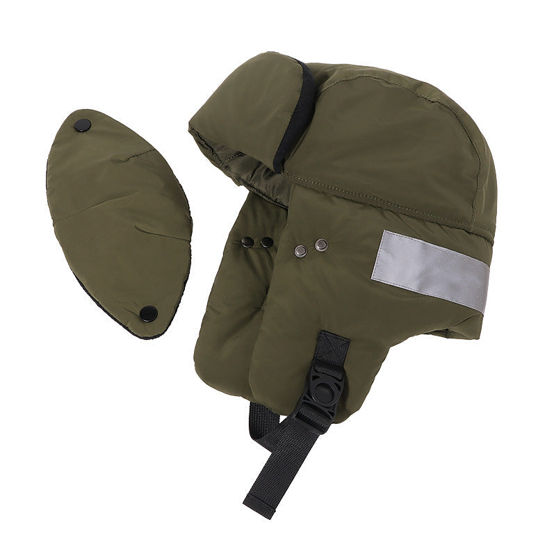 Reflective Winter Lei Feng Hat - Warm & Visible