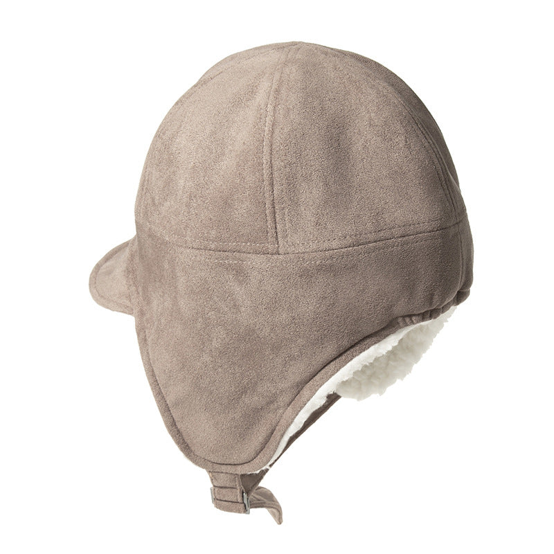 Warm Fleece Cycling Hat: Windproof, Double-Layered Ear Protection