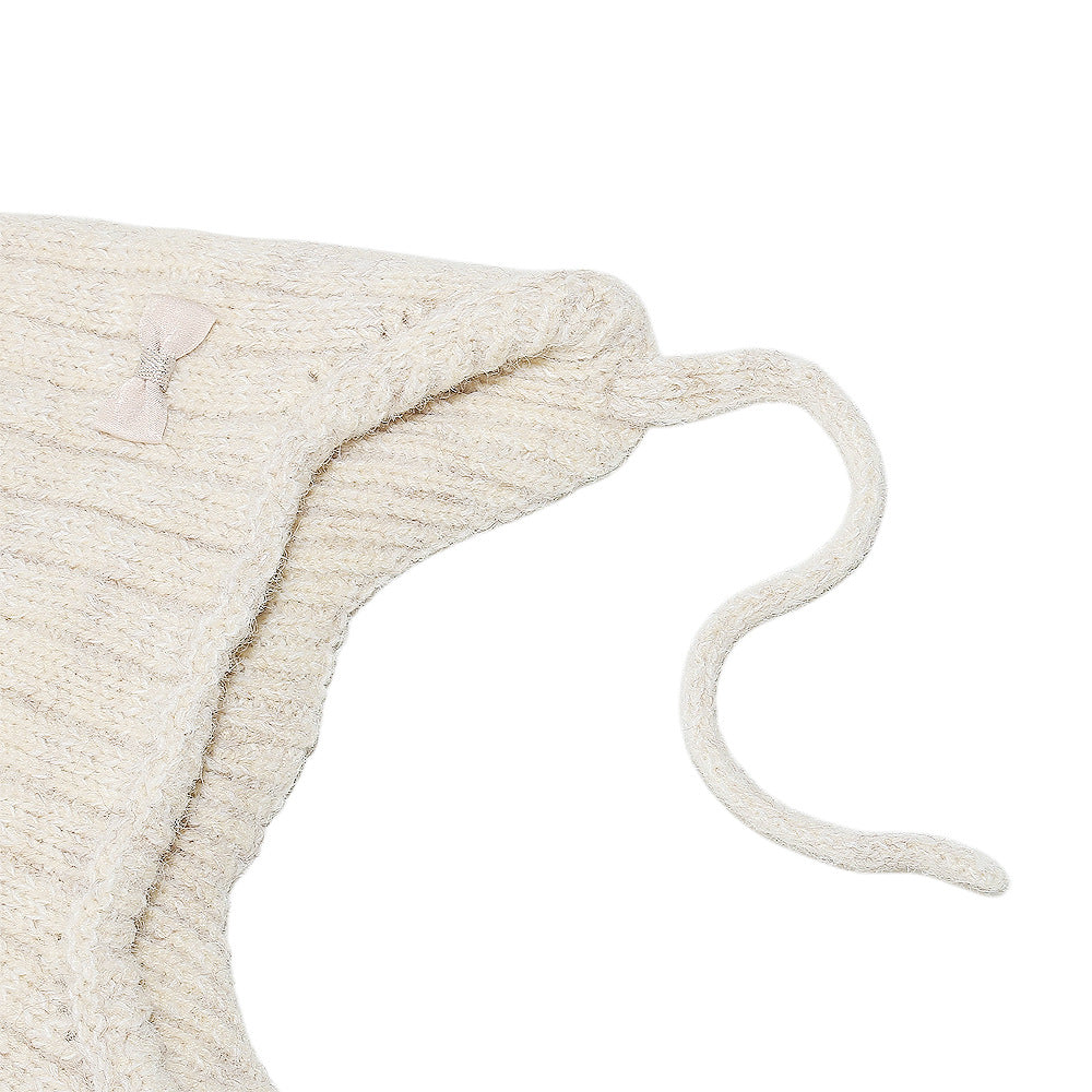 Girls' Bow Earflap Knit Hat - Cozy Winter Style