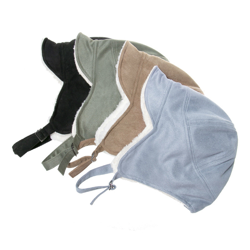 Warm Fleece Cycling Hat: Windproof, Double-Layered Ear Protection
