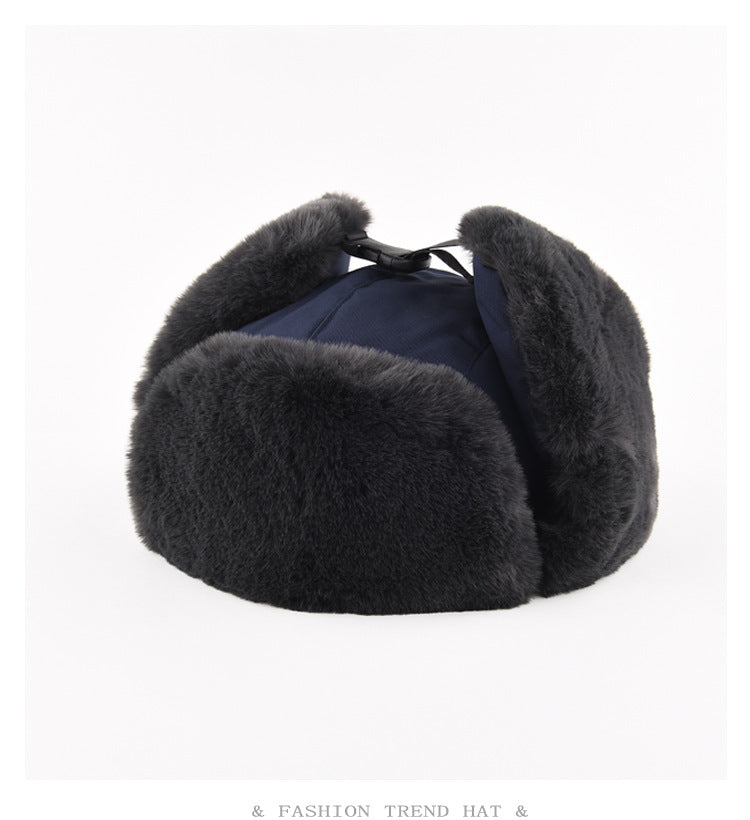 Men's Waterproof Fleece Lei Feng Winter Hat