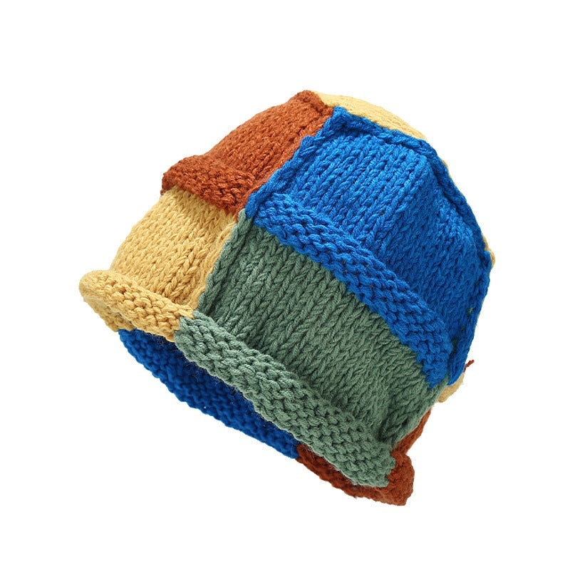 Japanese Knit Earflap Hat - Cozy Contrast Wool