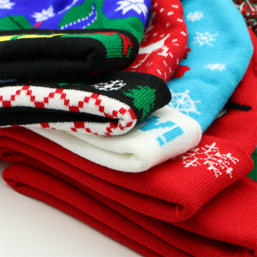 Cozy Christmas Jacquard Knit Beanie | Warm Winter Hat