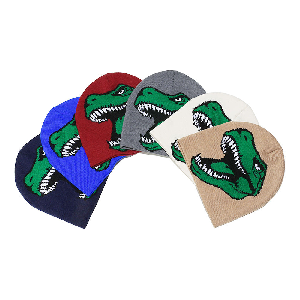 Cute Dinosaur Knit Beanie - Cozy Winter Hat