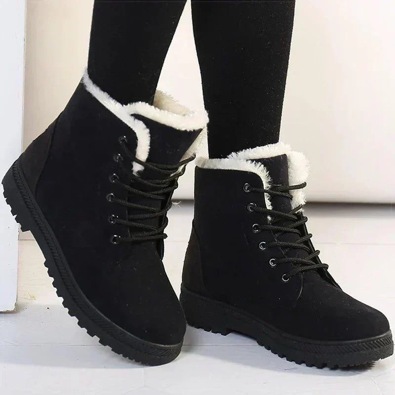 Warm Faux Fur Insulated Snow Boots