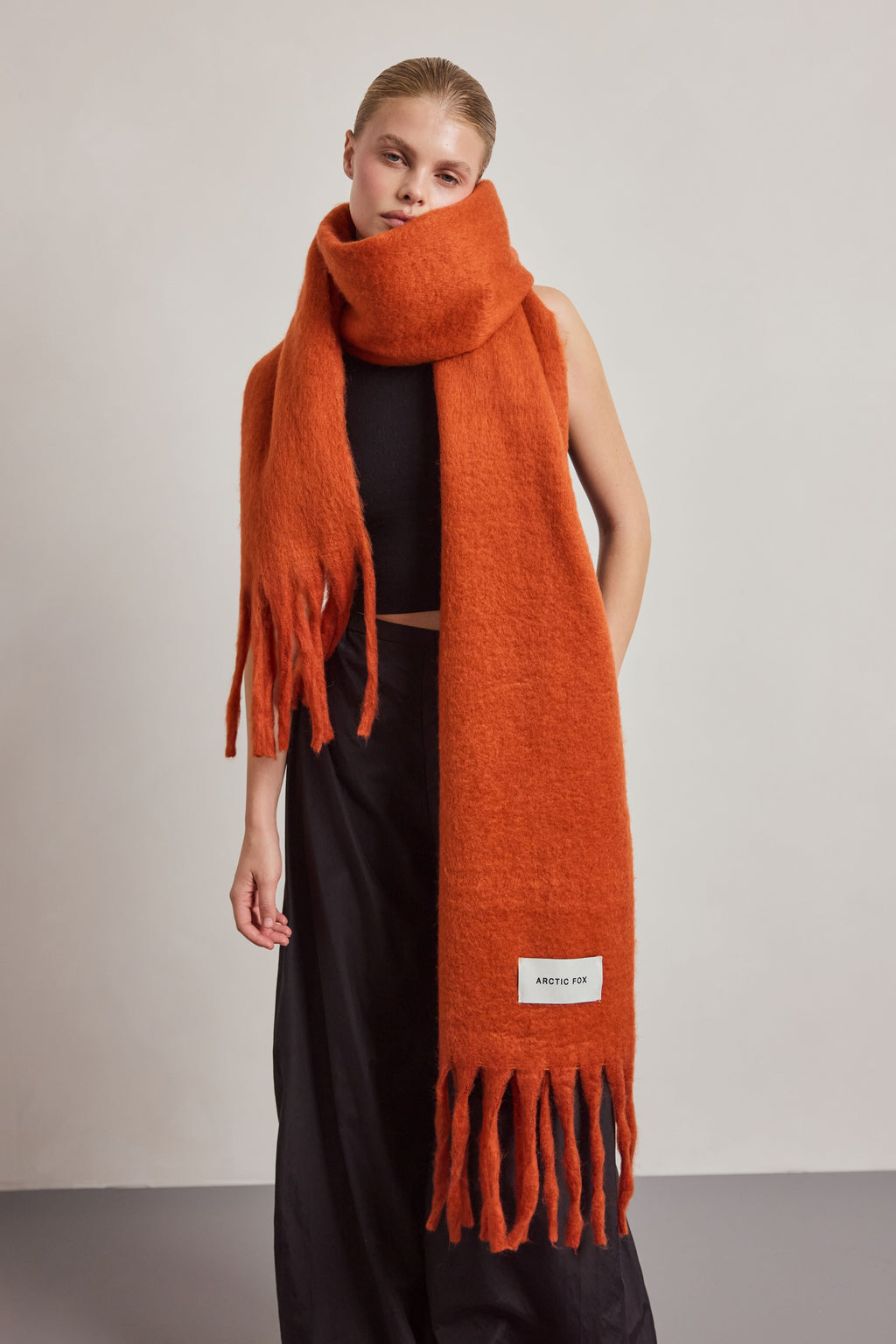 The Reykjavik Scarf - Red Earth