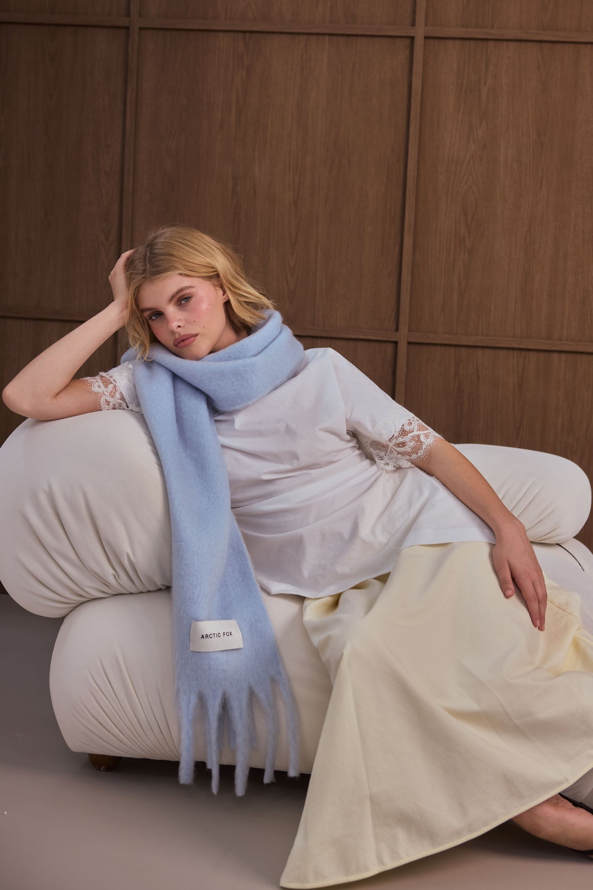 The Stockholm Scarf - Glacier Blue