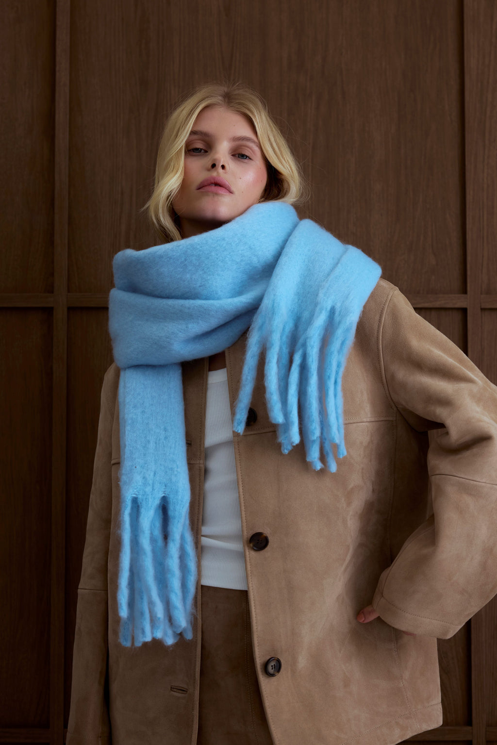 The Stockholm Scarf - Glacier Blue