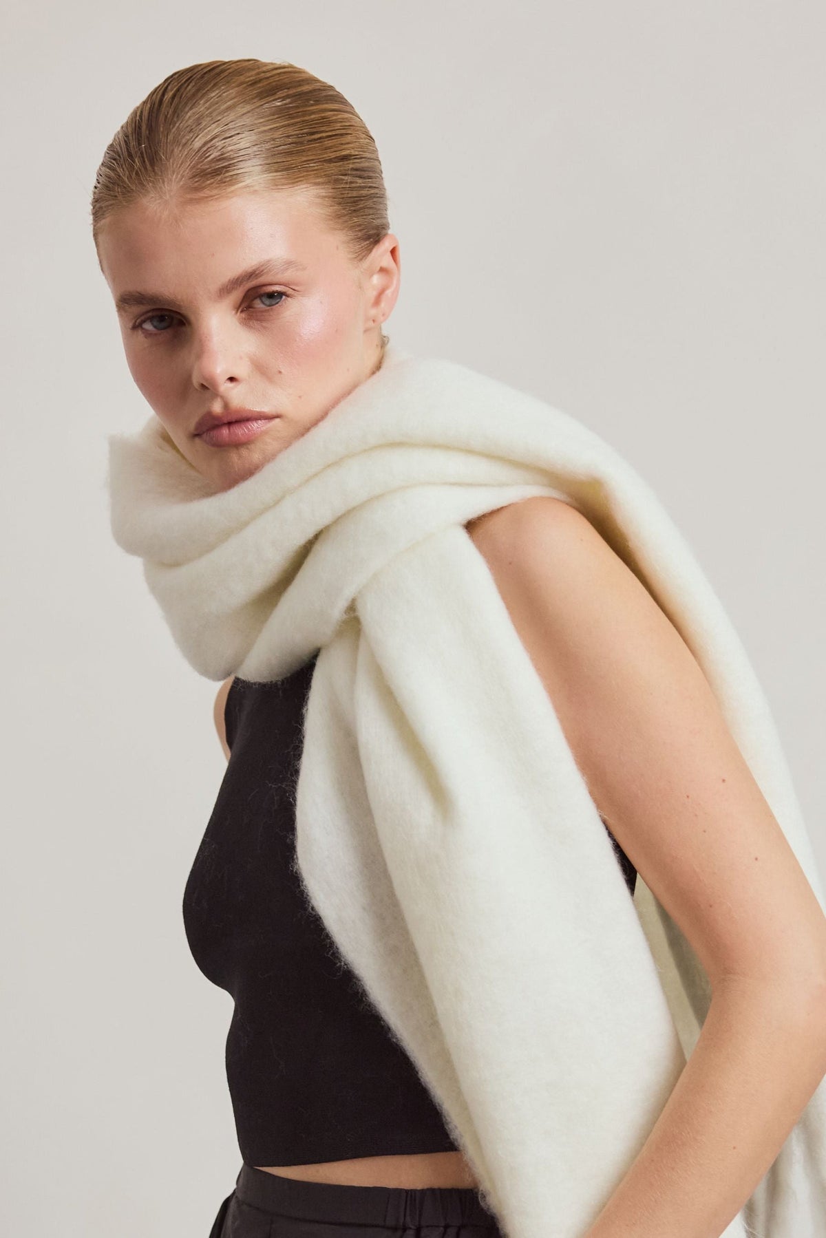 The Stockholm Scarf - Polar White