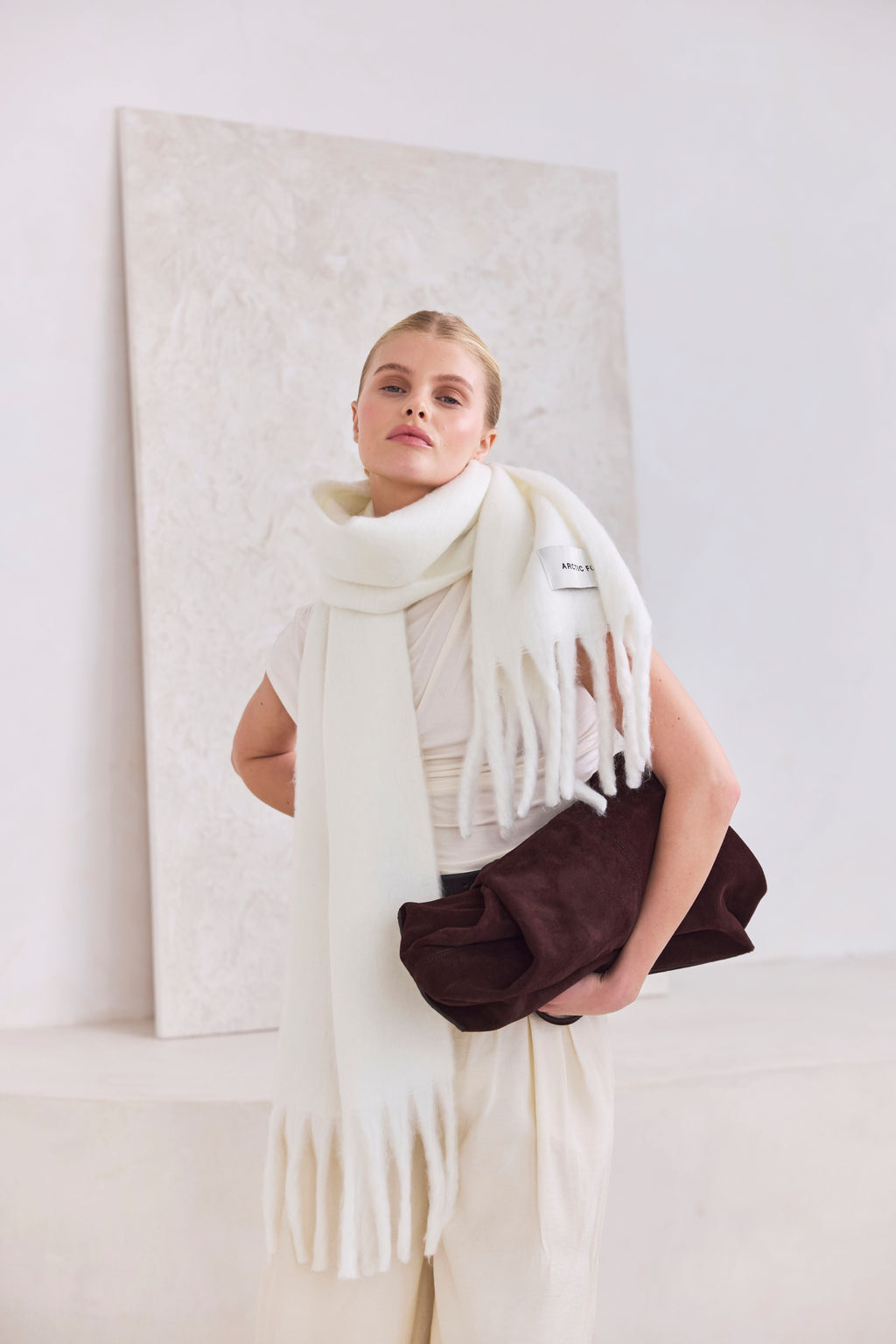 The Stockholm Scarf - Polar White
