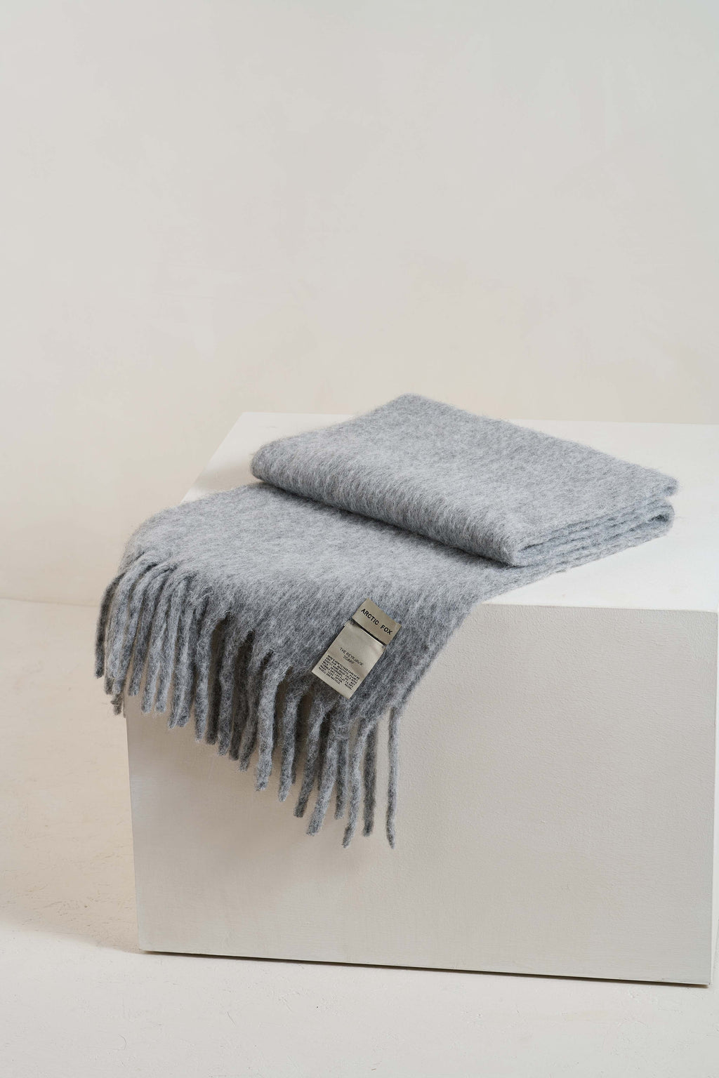 The Reykjavik Scarf with Wool - Grey