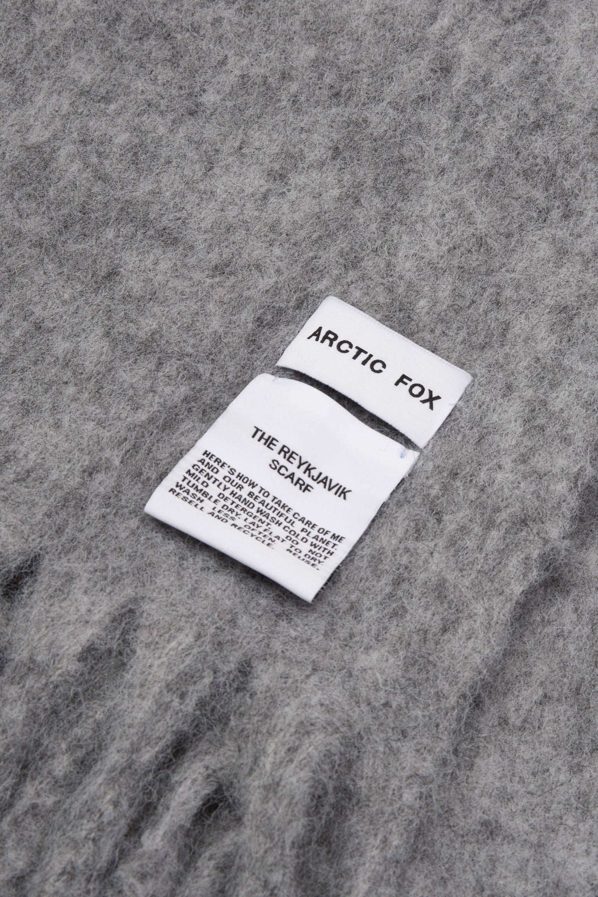 The Reykjavik Scarf with Wool - Grey