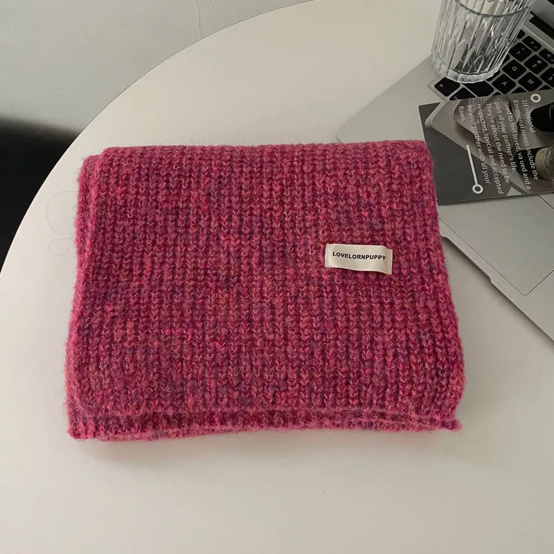 Cozy Chunky Ribbed Knitted Winter Scarf