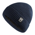 Pandaize Men's M Letter Plus Velvet Knitted Winter Cap – Stylish & Warm!