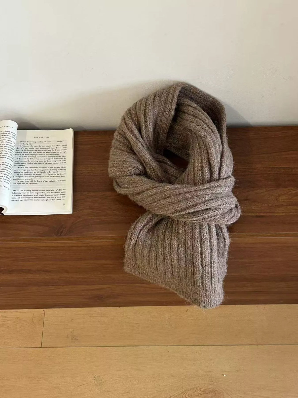 Cozy Knitted Wool Winter Scarf