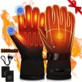 Rechargeable Full-Finger Heated Gloves with 2 × 5000mAh Battery Packs, Three Heat Levels and Touchscreen Fingertips