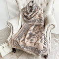 Paisley Printed Raw Hem Scarf