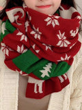 Christmas Reindeer Knitted Scarf