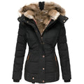 Warm Fur Trimmed Quilted Puffer Jacket
