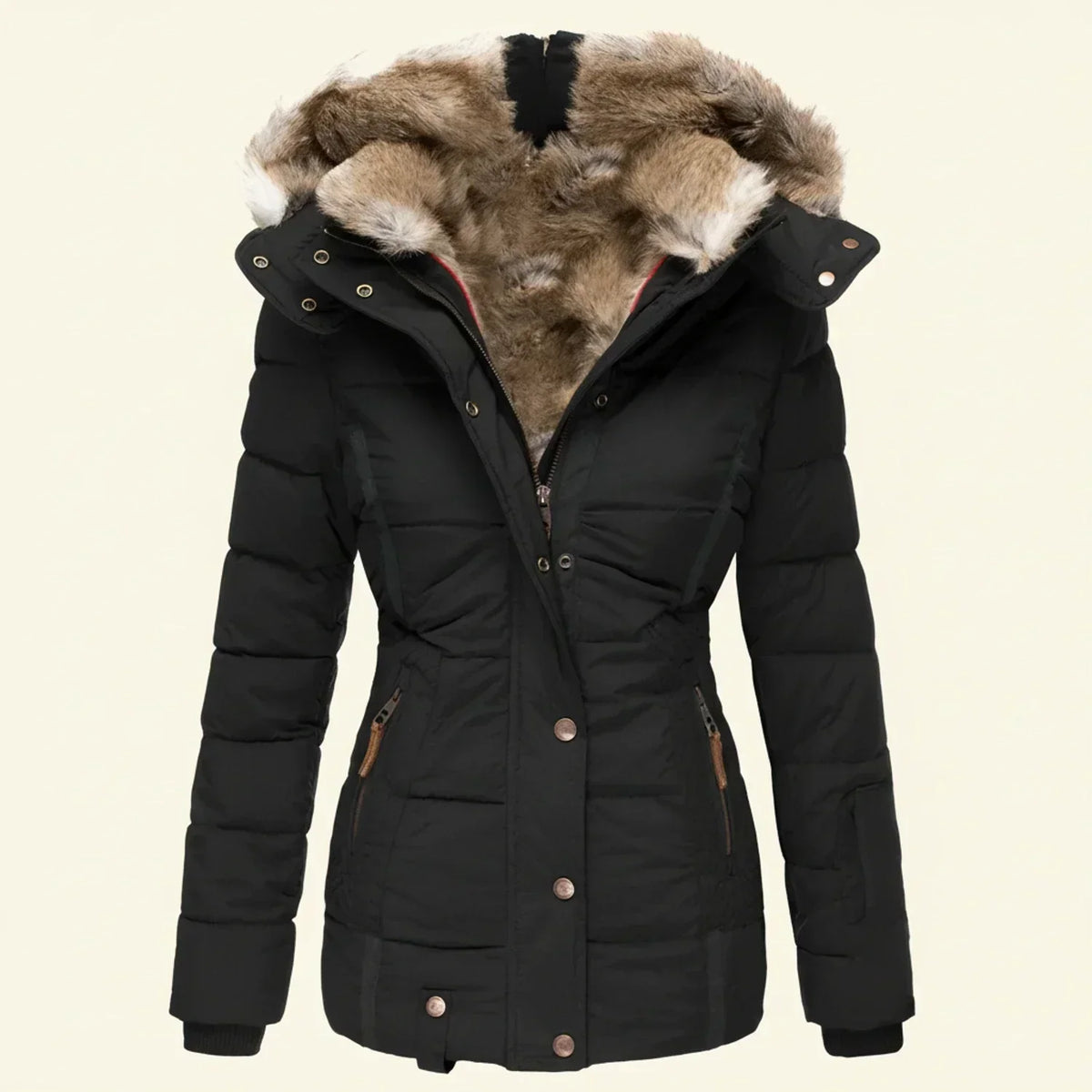 Warm Waterproof Puffer Coat for Ladies