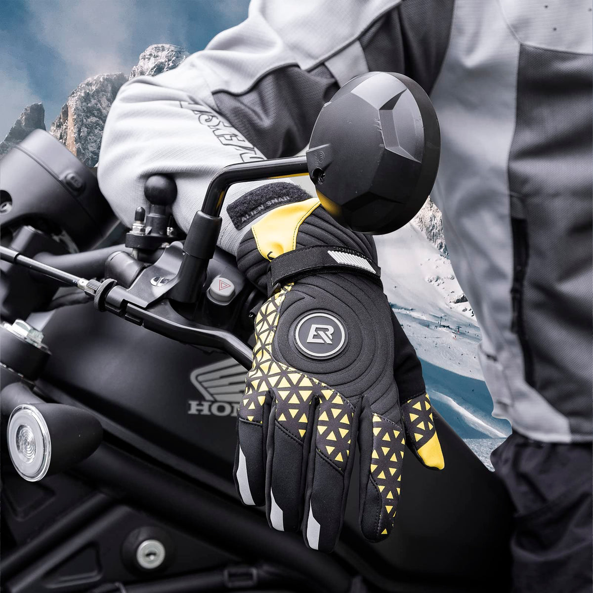 ROCKBROS Winter Thermal Cycling Warm Windproof Anti-Slip Gloves Touchscreen for Men Women