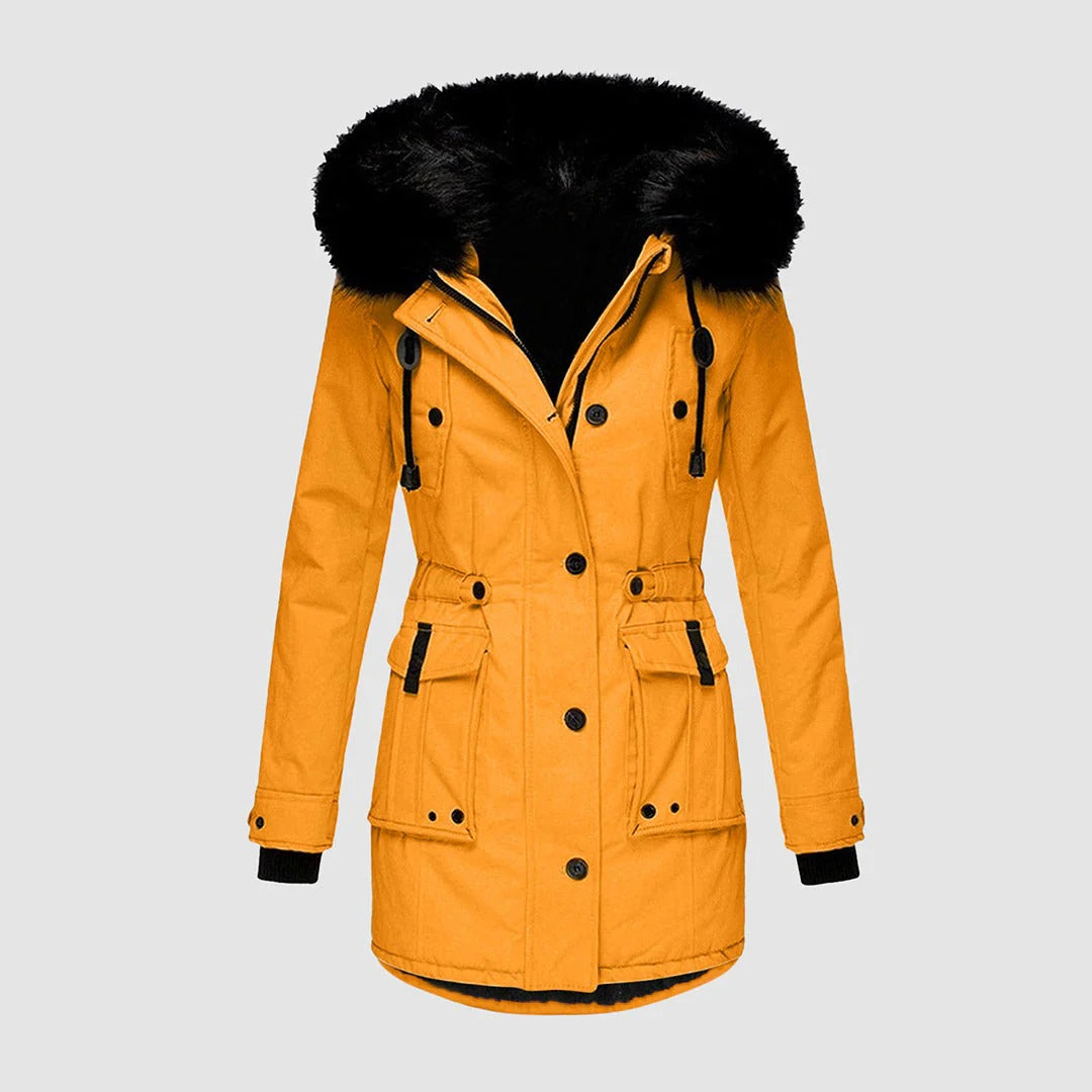 Warm Faux Fur Parka Coat for Women