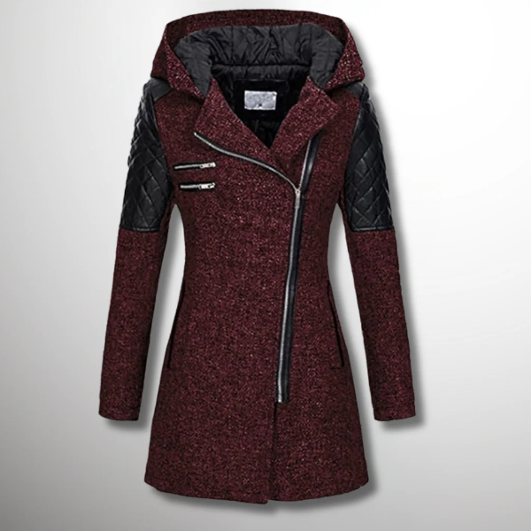 Slim Fit Womens Quilted Parka Jacket with Hood
