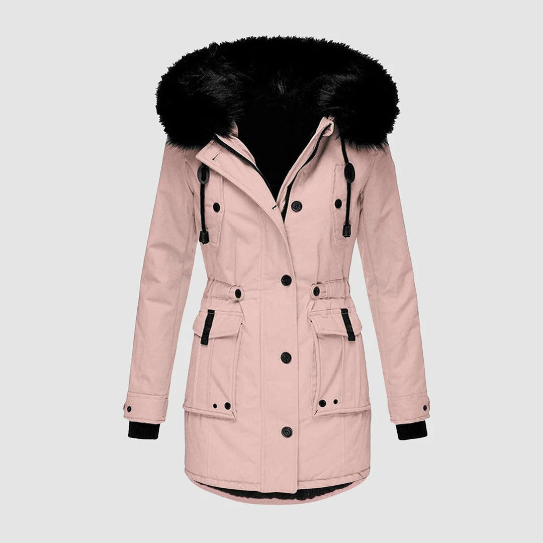 Warm Faux Fur Parka Coat for Women