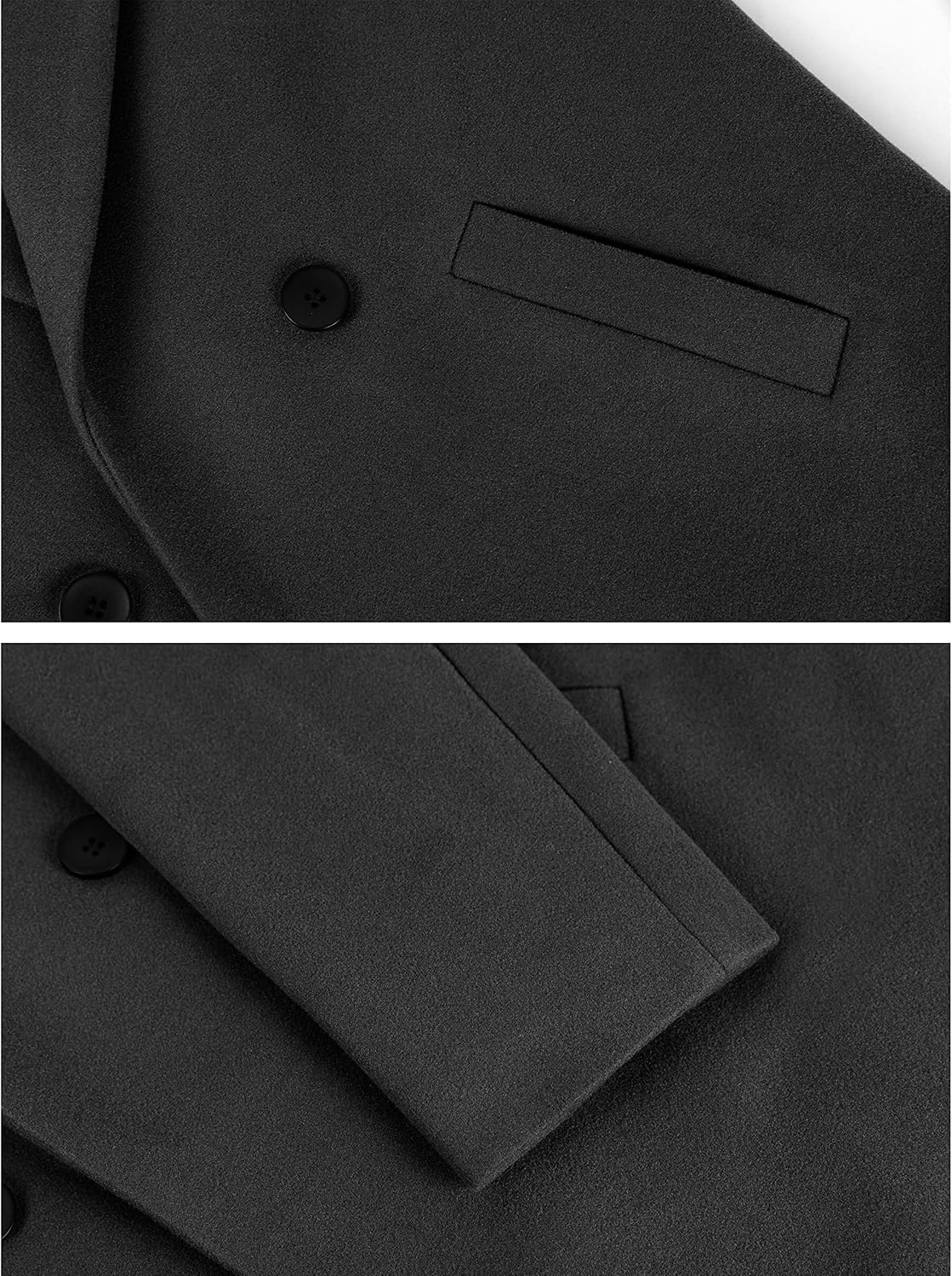 Women's Warm Woolen Coat with Classic Collar - Sofia