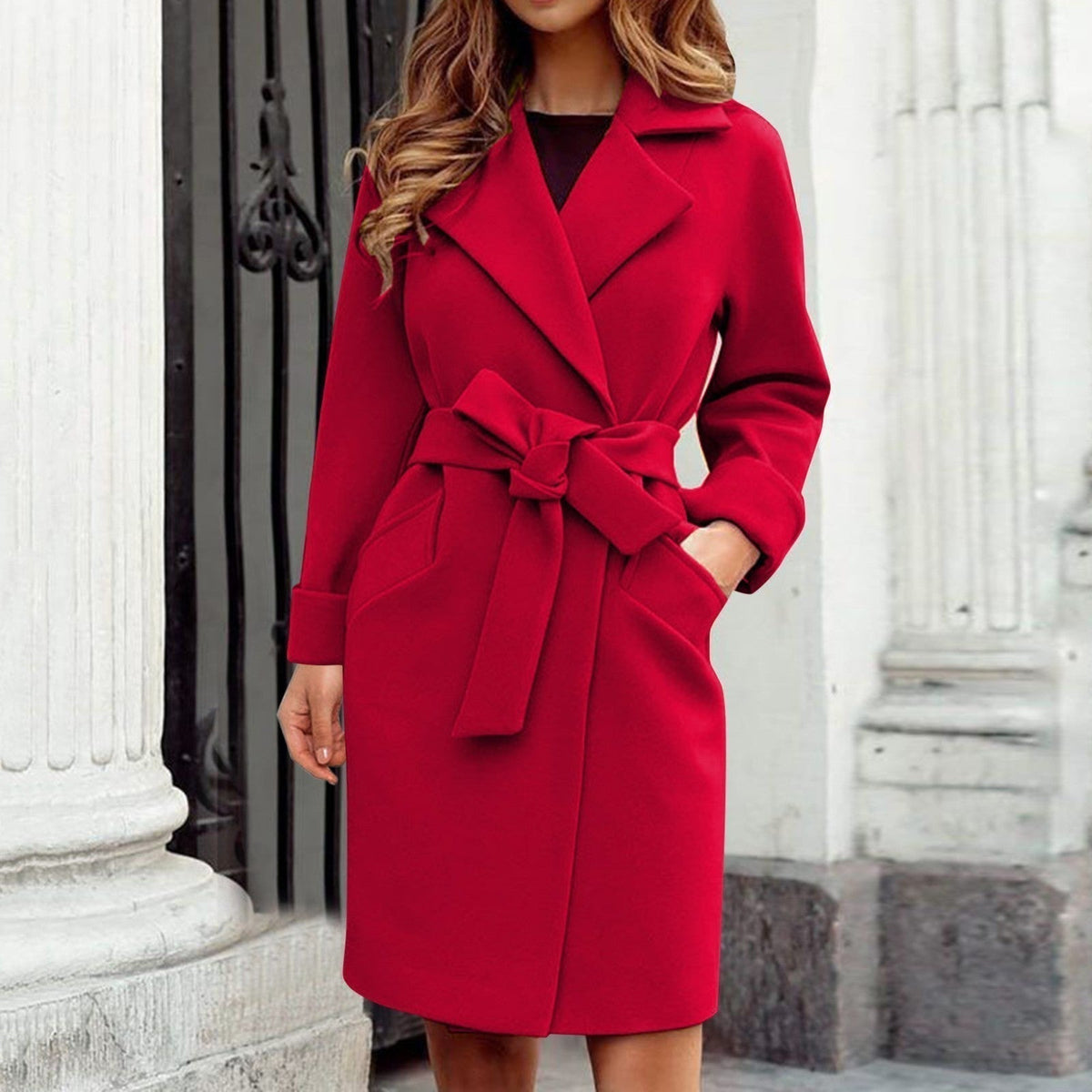 Classic Waterproof Parka Coat with Button Front in Bold Colors
