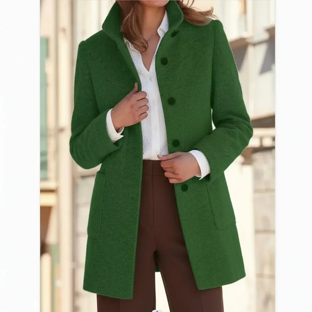 Warm Knee Length Women's Winter Coat