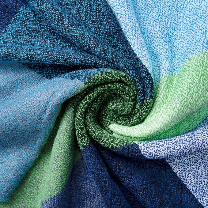 Soft Plaid Warm Winter Scarf