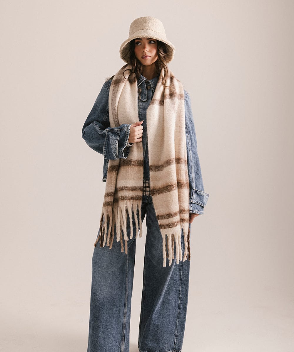 Mik Oversized Knit Scarf