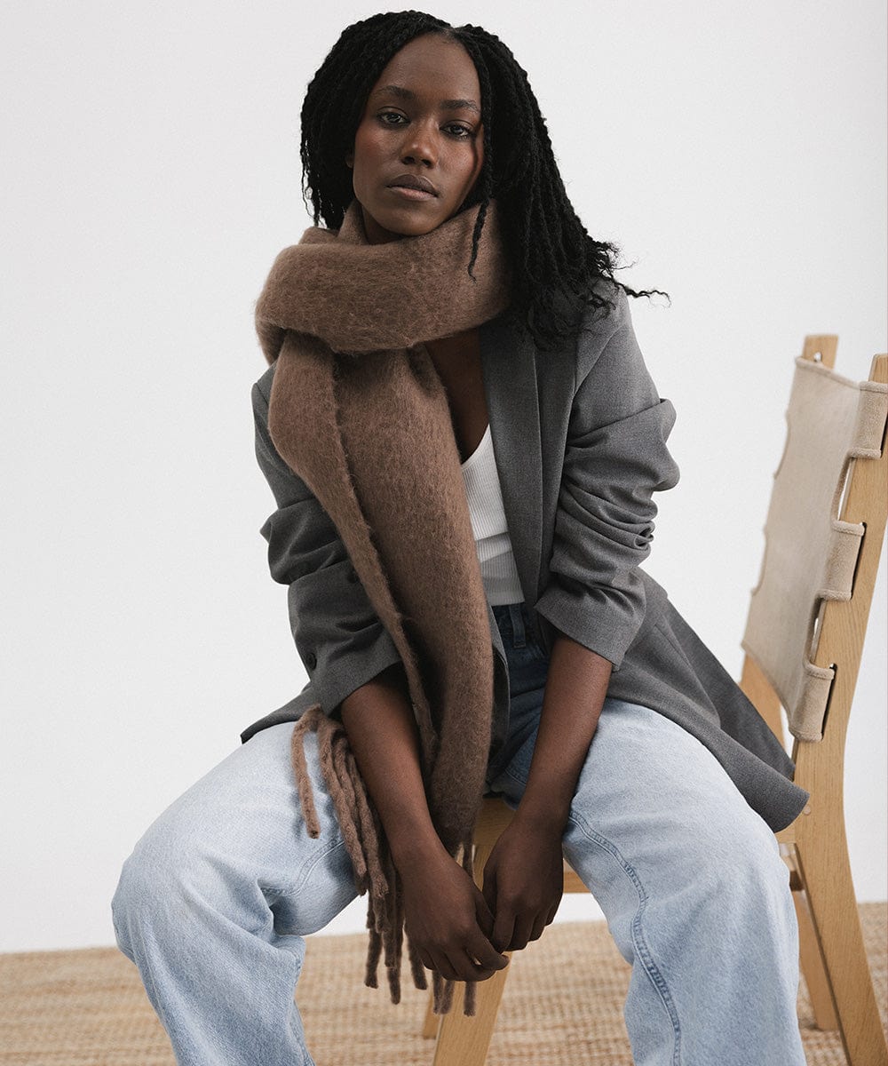 Mik Oversized Knit Scarf