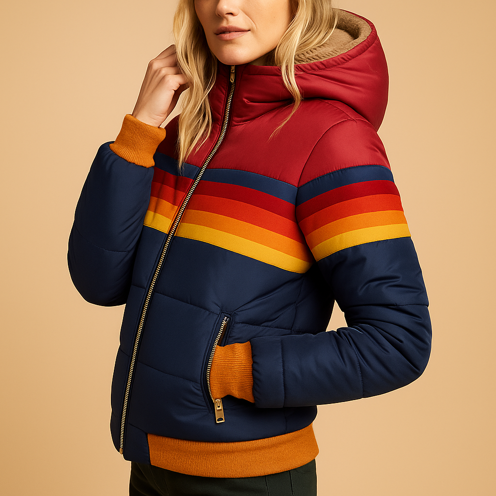 Warm hooded winter coat for women | Fiona