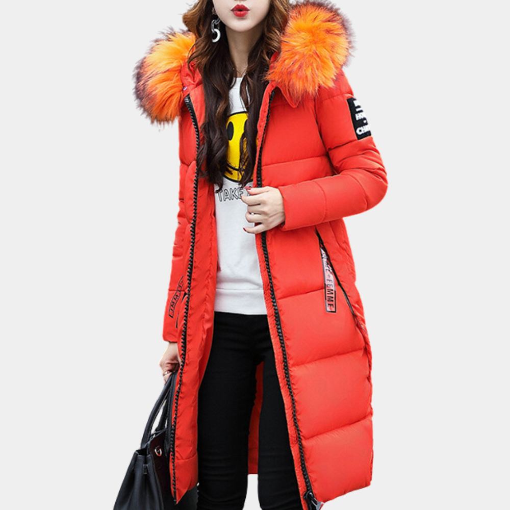 Cozy Women's Down Jacket with Hood