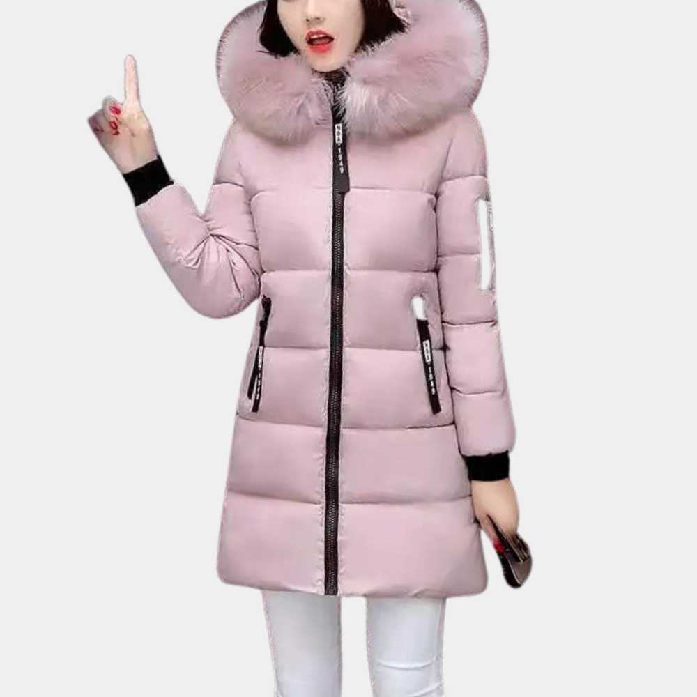 Cozy Women's Down Jacket with Hood