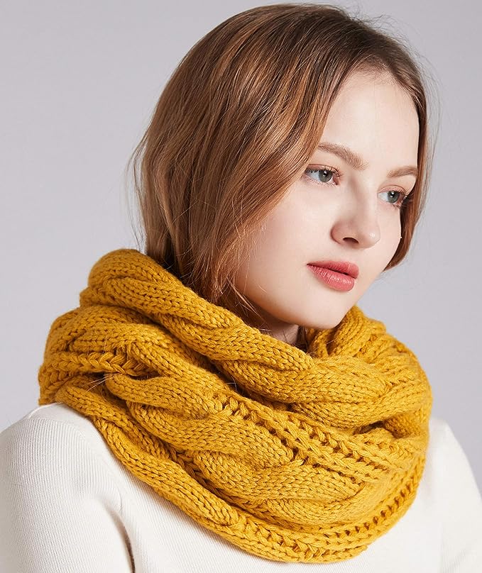 Cozy Cable Knit Cold Weather Scarf