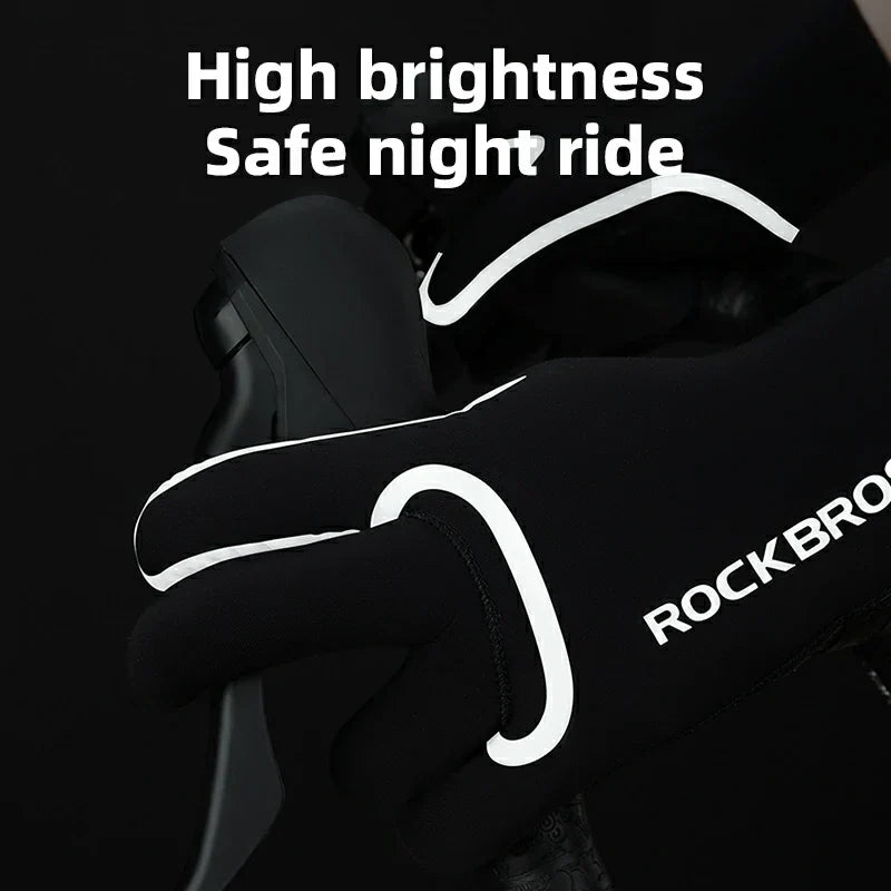 Winter Riding Gloves Water Repellent Full-Palm Silicone