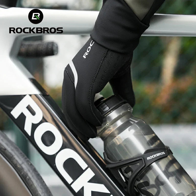 Winter Riding Gloves Water Repellent Full-Palm Silicone