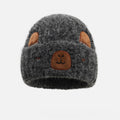 Women's Capybara Cartoon Wool Knitted Beanie, Autumn Winter Thickened Cold-proof Warm Hat